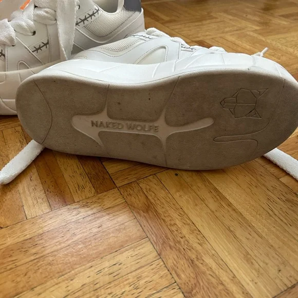 Naked Wolfe White Slider Sneakers - Picture 6 of 8
